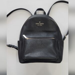 Kate Spade Medium Black Pebble Dome Backpack